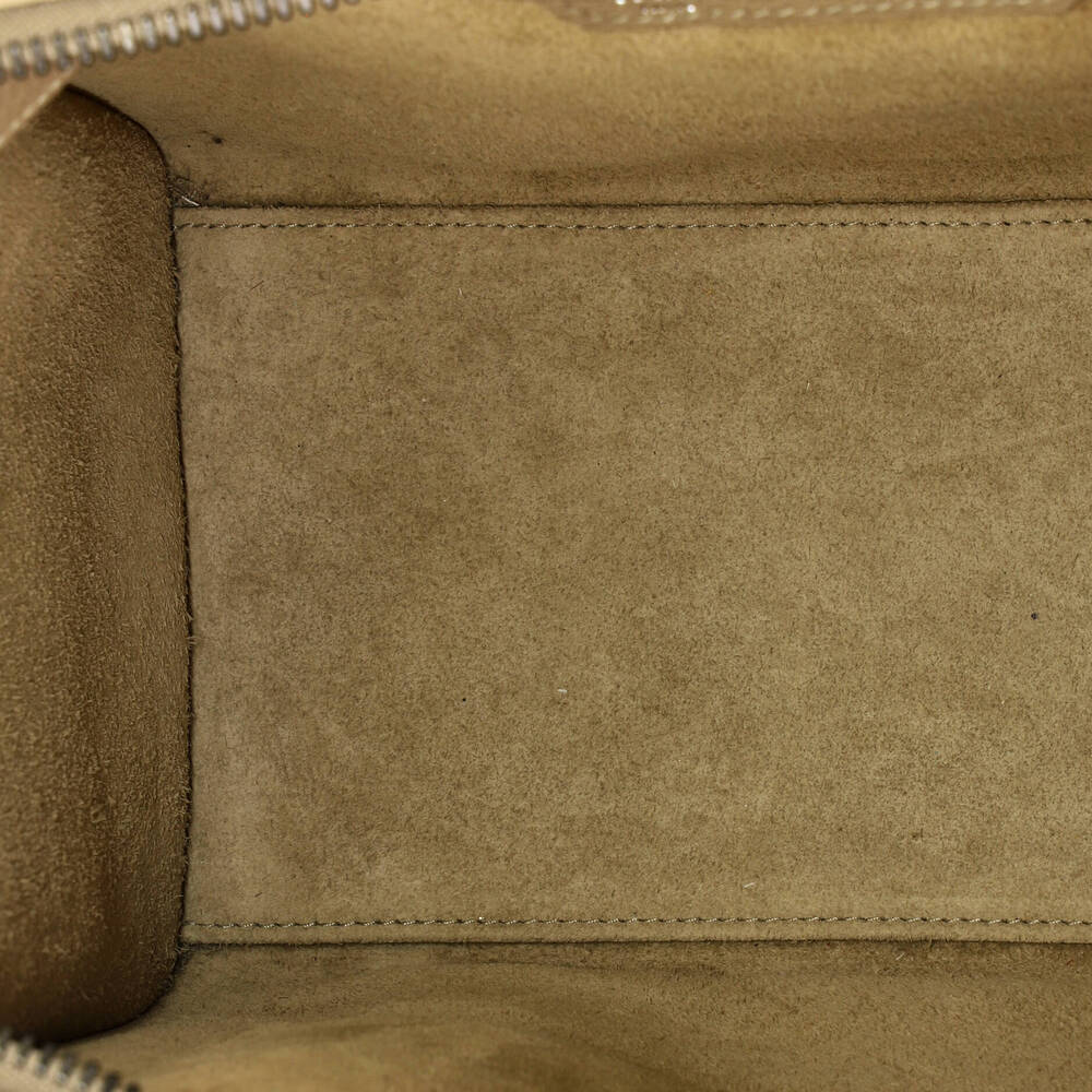 Celine Luggage Bag Grainy Leather Micro #228427C16B - Picture 5 of 8